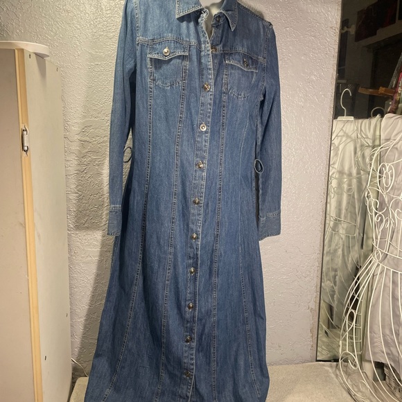 Faded Glory Light Blue Denim Dress - Picture 1 of 9